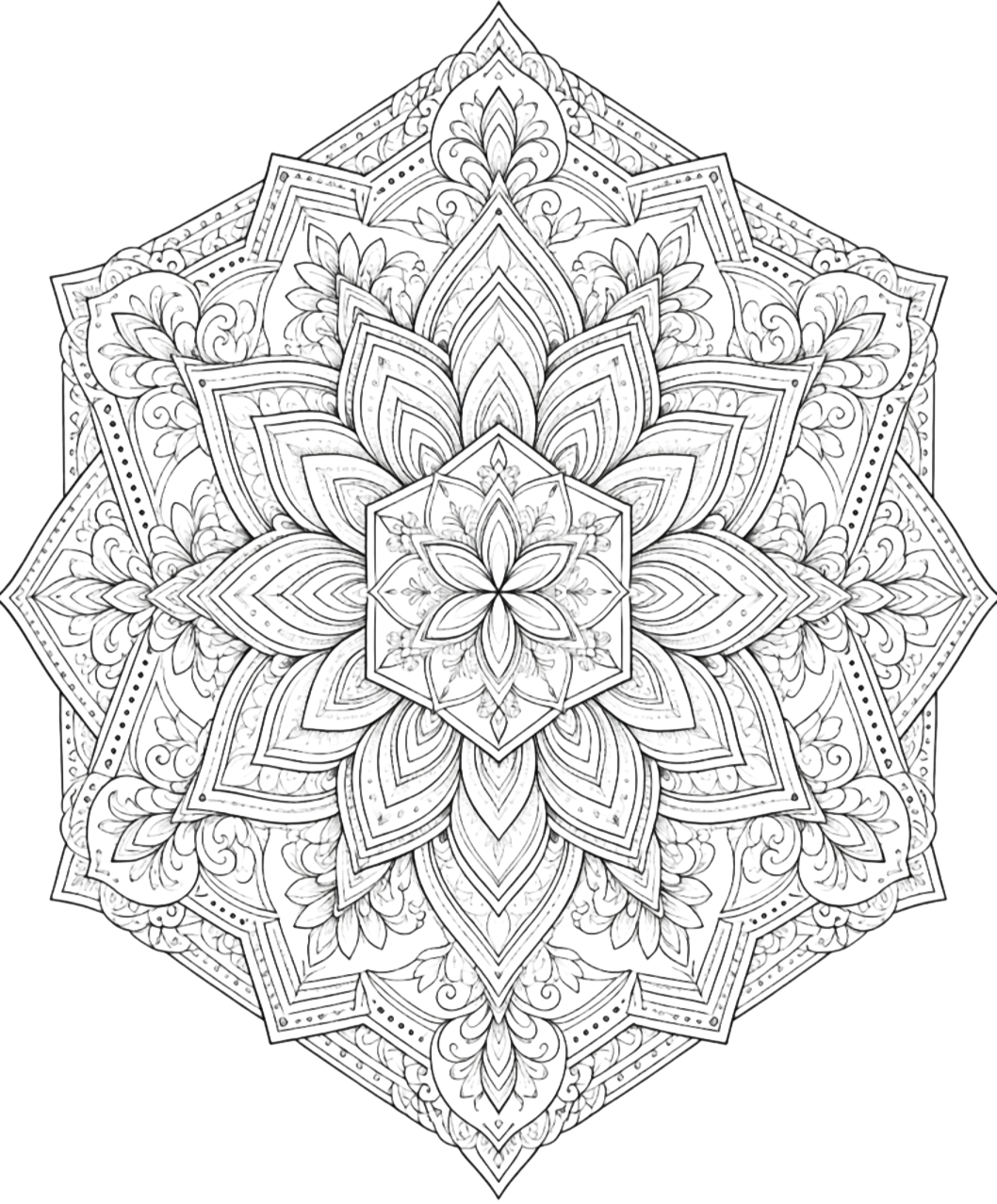 Ornamental Lotus Mandala