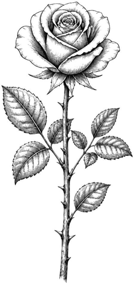 Etched Rose